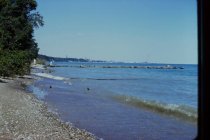 View north along the beach
